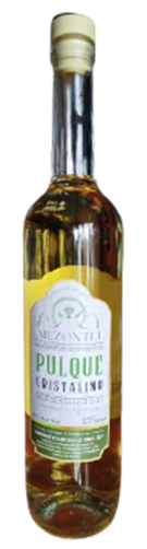 Destilado de pulque cristalino reposado en encino